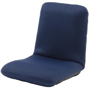 CELLUTANE 座椅子 ローチェアM ダブルラッセルブルー リクライニング 折り畳み コンパクト テレワーク 日本製 A454a-505BL メーカー直送