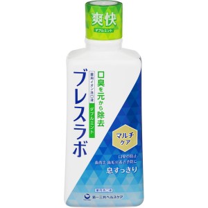 第一三共ヘルスケア ブレスラボ マウスウォッシュ マルチケア ダブルミント 450mL