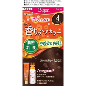 ホーユー ビゲン 香りのヘアカラー 乳液 4 1セット