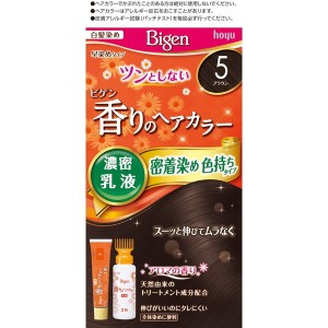 ホーユー ビゲン 香りのヘアカラー 乳液 5 1セット