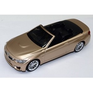 CMC BMW M4 Cabrio Sゴールド プルバックカー 1/43 ミニカー