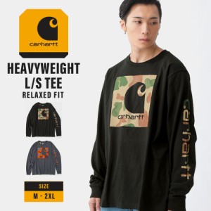 【送料無料】 Carhartt カーハート Tシャツ 長袖 ロンT メンズ 秋冬 ロゴ プリント 袖ロゴ スリーブロゴ フロントロゴ 長袖Tシャツ 6.5オ