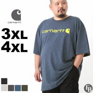 【送料無料】 ビッグサイズ カーハート Tシャツ メンズ 半袖 厚手 K195 BIG 3XL-4XL Carhartt 4L 5L 大きいサイズ ブランド 定番アイテム