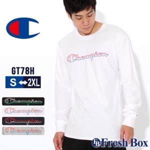 秋新作 チャンピオン Tシャツ 長袖 クルーネック メンズ 大きいサイズ GT78H Y08126|ブランド ロンT アメカジ USAモデル