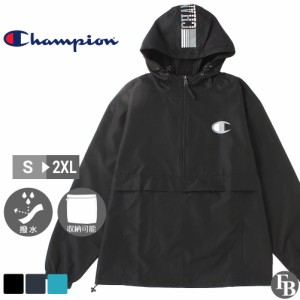 Champion チャンピオン ナイロンジャケット メンズ パッカブルジャケット アノラック パーカー プルオーバー ハーフジップ 撥水 [Stadium