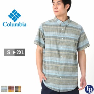 【送料無料】 Columbia コロンビア シャツ メンズ チェック 半袖 薄手 チェックシャツ 大きいサイズ (USAモデル)