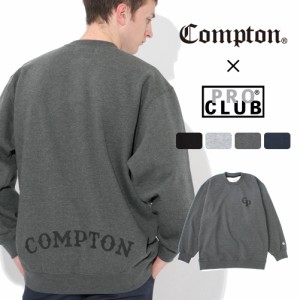 【送料無料】 トレーナー メンズ プロクラブ コンプトン コラボ comxpc0001 PRO CLUB COMPTON BASIC LOGO