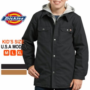 【送料無料】 キッズ ディッキーズ アウター シャツジャケット フード付き ダック KJ203 USAモデル Dickies Boys
