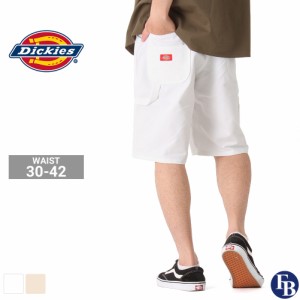 Dickies ディッキーズ ハーフパンツ メンズ 大きいサイズ ショートパンツ ワークパンツ ペインター 膝上 白 11インチ [dickies-dx401] (U