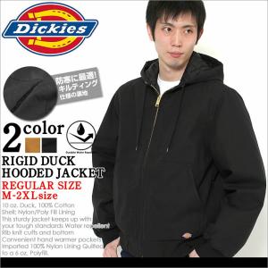 ディッキーズ ジャケット フード付き リジッド ダック キルティング ライニング TJ718 メンズ|大きいサイズ USAモデル Dickies|ワーク