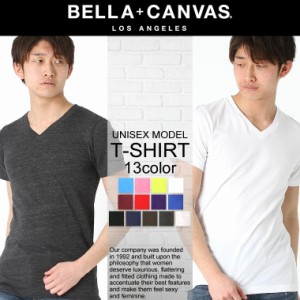 【送料無料】 BELLA CANVAS ベラキャンバス ロサンゼルス Tシャツ 半袖 Vネック メンズ レディース USAモデル【メール便可】/ 半袖Tシャ
