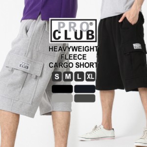 プロクラブ スウェット ハーフパンツ ひざ下 メンズ 大きいサイズ USAモデル ブランド PRO CLUB カーゴパンツ ハーフ スウェットショーツ