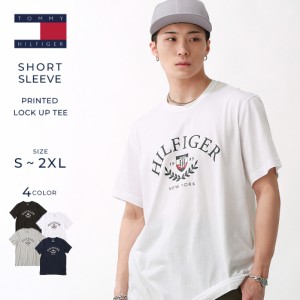 【送料無料】 トミーヒルフィガー TOMMY HILFIGER Tシャツ メンズ【メール便可】フロントロゴ カレッジ プリント 薄手 半袖Tシャツ ブラ