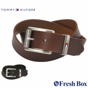 トミーヒルフィガー ベルト メンズ 本革 シングルピン レザー ロゴ 11TL02XZ50 USAモデル TOMMY HILFIGER / ブランド カジュアル ビジネ