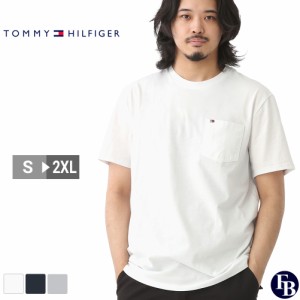 【送料無料】 トミーヒルフィガー Tシャツ 半袖 メンズ レディース ポケット付き 刺繍 S-2XL 78B1048 USAモデル TOMMY HILFIGER【メール