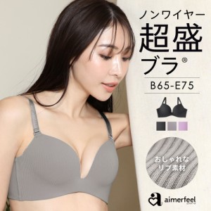 ブラジャー ソフトリブ ノンワイヤー 超盛ブラ(R) シームレス 単品ブラジャー 下着 レディース 女性 ブラ 超盛りブラ 盛ブラ 盛れるブラ 