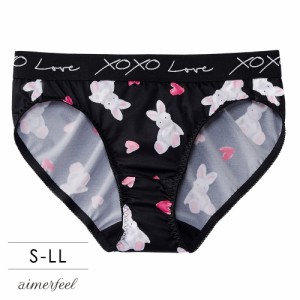 半額 スタンダードショーツ レディース LOVE BUNNY プレーンショーツ 下着 パンツ ショーツ かわいい お揃い カップル 女性 ペアショーツ