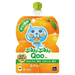 コカ・コーラ ミニッツメイドぷるんぷるんQoo みかん 125gパウチ 6本入×1ケース