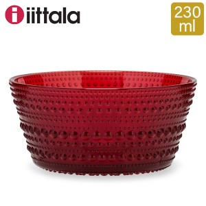 [あす着] イッタラ iittala カステヘルミ ボウル 230mL 北欧 ガラス 1014460 クランベリー 食器 食洗器対応 