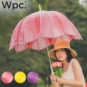 [あす着] Wpc. 傘 雨傘 チューリップアンブレラ ビニール傘 長傘 長雨傘 レディース 61cm チューリップ かわいい 可愛い 花 インスタ映え