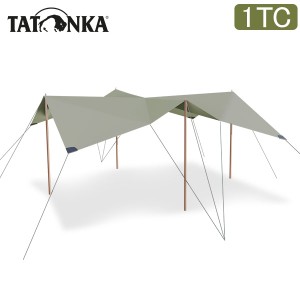 [あす着] タトンカ Tatonka タープ Tarp 1TC 425×445cm ポリコットン 撥水 遮光 2465 サンドベージュ キャンプ