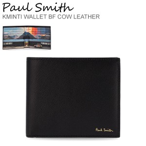 [あす着] ポールスミス PAUL SMITH 二つ折り財布 財布 メンズ ブラック KMINTI 4832 ミニクーパー シンプル