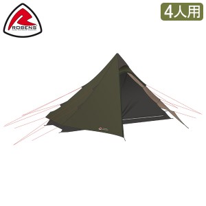 [あす着] ローベンス Robens テント 4人用 ティピーテント ワンポール グリーンコーン PRS キャンプ アウトドア