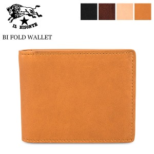 [あす着]  イルビゾンテ Il Bisonte 二つ折り財布 BI FOLD WALLET SBW059 財布 コンパクト レザー 革 牛革 売り尽くし