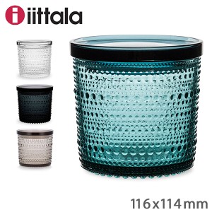 [あす着] イッタラ iittala カステヘルミ ジャー 116 × 114mm 北欧 ガラス Kastehelmi Jar 蓋付き 保存容器 キャニスター フィンランド 