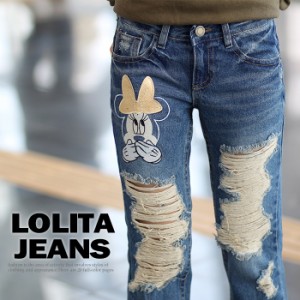 ロリータ ジーンズ LOLITA JEANS コラボ◆lo-563 ボトム デニム ディズニー