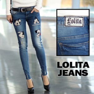 ロリータ ジーンズ LOLITA JEANS コラボ◆lo-565　ボトム デニム スキニー ディズニー