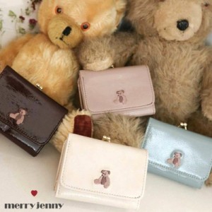 メリージェニー くま bearエナメルウォレット ミニウォレット merry jenny くまさん 小さい財布 テディベア お財布 コンパクト がま口 28