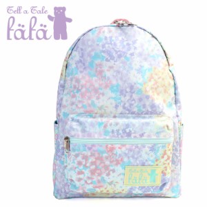 【商品レビューで＋P5％】fafa フェフェ キッズリュック 6177-0018qa DUFF ラベンダーマルチフラワー 花柄 A4 女の子 ガール かわいい 幼