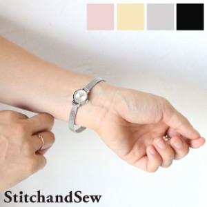 ステッチアンドソー 腕時計 ステンレス スチール サークル ウォッチ StitchandSew Circle Watch Sサイズ c15 akz-ks