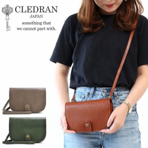 ポイント10倍 クレドラン CLEDRAN ミニショルダー RAY レイ ショルダーバッグ お財布ポシェット 2WAY CL3310 日本製 MINI SHOULDER 革 正