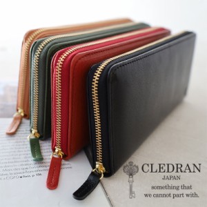 【商品レビューで＋P5％】クレドラン 財布 CLEDRAN 長財布 フラム ロングスリムウォレット FLAM LONG SLIM WALLET 日本製 cl3534 革 レザ