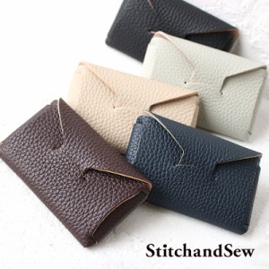 ステッチアンドソー カードケース カードホルダー レザーカードケース カウレザー StitchandSew Card Case EWC101 スティッチアンドソー 