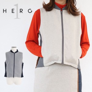 【10％オフクーポン配布中】 ポイント10倍 HERG1 ゴルフ エルグワン WOMENS MULTI FABRIC PADDED VEST ベスト 中綿ベスト 防寒 gw23ai22 