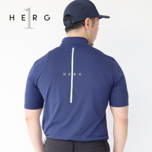 ポイント10% エルグワン  HERG1 ゴルフ BACK PRINT COOL MOCK NECK バックプリントクールモックネックTシャツ gw23pe21 gu23pe21