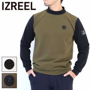 ポイント10倍 IZREEL イズリール ハイネック メンズゴルフウェア izr23aw099 ウェア アパレル長袖 Tシャツ ナイロン ストレッチ素材 ツー