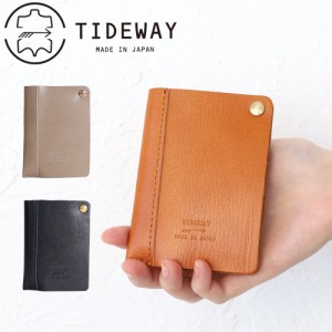 タイドウェイ カードケース TIDEWAY LIGHT LEATHER CARD CASE t2950 薄型  透明 日本製 クリアポケット  本革 正規品