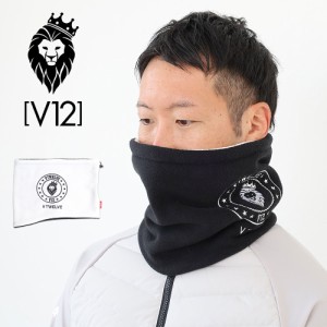 V12 ブィトゥエルブ CIRCLE L NECK ネックウォーマー v122320-ac15 ユニセックス ゴルフ フリース ポリエステル