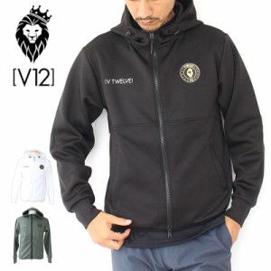 ポイント10% ヴィトゥエルブ V12 ゴルフ GAME JKT ジップ パーカー トップス ゴルフウェア ロゴ入り 男性  v122320-sw13