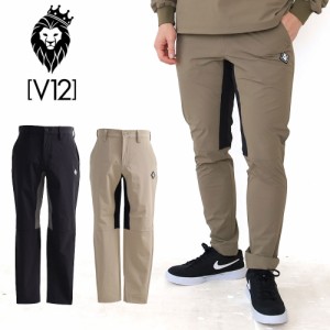 ポイント10倍 V12 ヴィトゥエルブ ゴルフ ナイロンパンツ PLAY PANTS ゴルフ ボトムス　アースカラー  v122410-pn05 ウェア アパレル