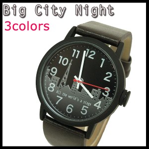 時計 腕時計 レディース メンズ Big City Night ビッグシティナイト 送料無料 全３色