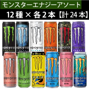 アサヒ飲料 モンスターエナジー 12種すべてが入ったアソート24本　 355ml×24本  送料無料 ※北海道・沖縄・離島を除く