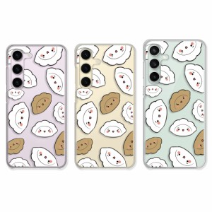 galaxy s23feスマホケース クリア Galaxy S24 SCG25 カバー クリアケース スマホケース オリジナル キャラクター 餃子のキョウコちゃん 