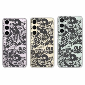 galaxy s23feスマホケース クリア Galaxy S24 SCG25 カバー クリアケース ストリート hiphop ヒップホップ 柄 OLD SCHOOL かっこいい ハ