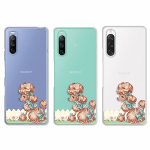 xperia 10v 10iv 10iii ケース エクスペリア10v エクスペリア10iv エクスペリア10iii カバー クリアケース スマホケース ワンちゃん 犬柄