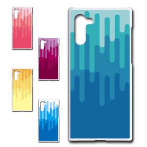 Galaxy Note10 ケース メルトデザイン かわいい スマホケース ハードケース メルティ メルト 携帯ケース 携帯カバー スマホカバー ハード